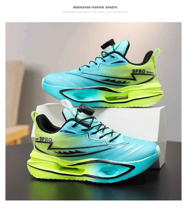 Red Rabbit9PRO Children's Fashion Casual Rotating Buckle Sports Shoes for Girls Lightweight Non-Slip Wear-Resistant Running Shoes for Boys