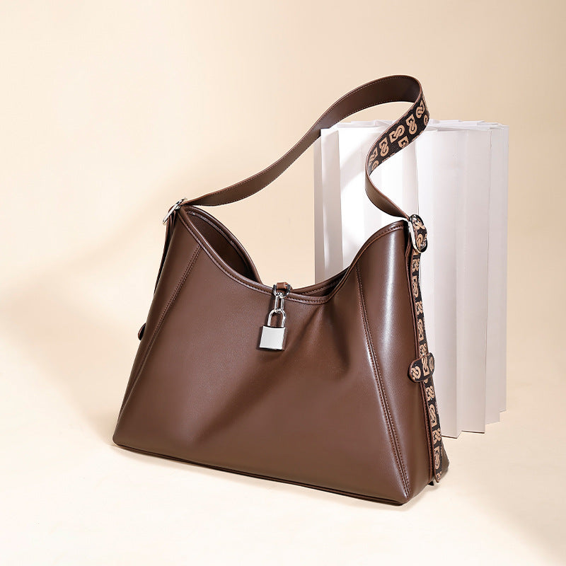 High-End Melad Crossbody Bag New Commuter Retro Tote Bag Large Capacity Versatile Single Shoulder Women's Bag Mother Bag