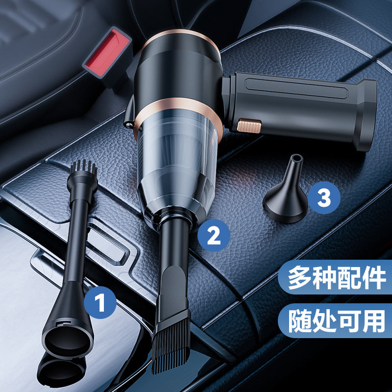 Car Wireless Charging Vacuum Cleaner High Power Dust Blower Handheld Small Car Household Strong Suction Vacuum Cleaner