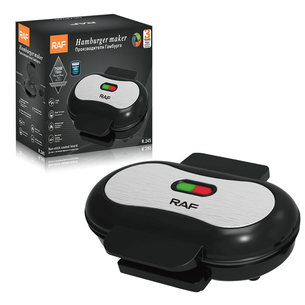 RAF Light Food Hamburger Breakfast Machine Home Use Grilled Steak Grilled Eggs Small Muffin Bread Maker R245