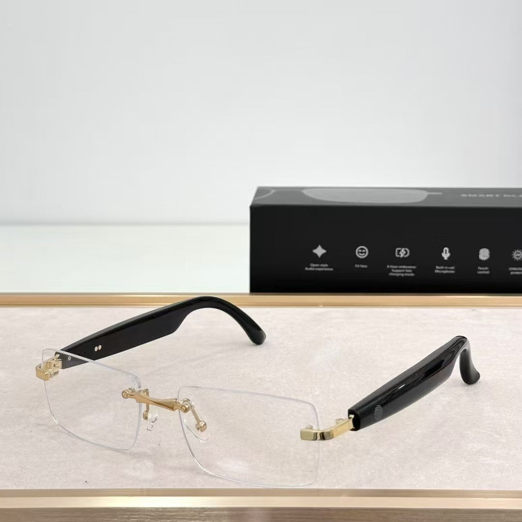 New Product ai Smart Bluetooth Glasses Listening to Music and Calling Sunglasses48h In-stock Wearable Translation Office Device