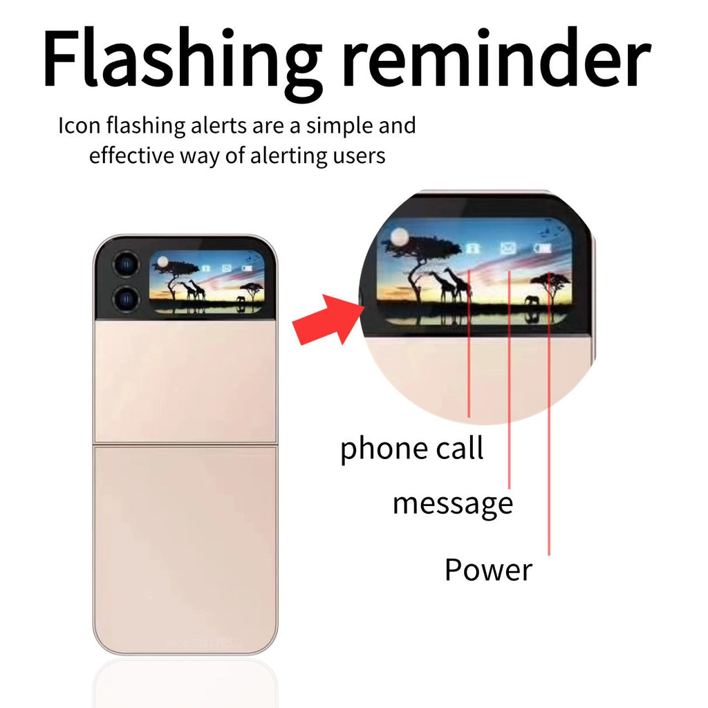 A7pro Flip Phone Mini Feature Phone Foldable Phone with Buttons2G Foreign Language Multi-Language