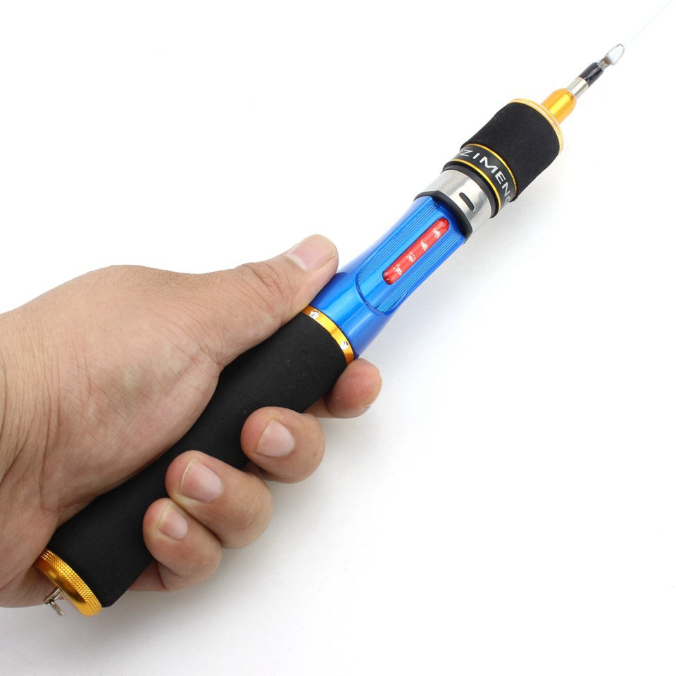 One piece58cm Ice Fishing Rod Winter Fishing Rod Spinning Wheel Fishing Gear Set Boat Rod Fishing Gear