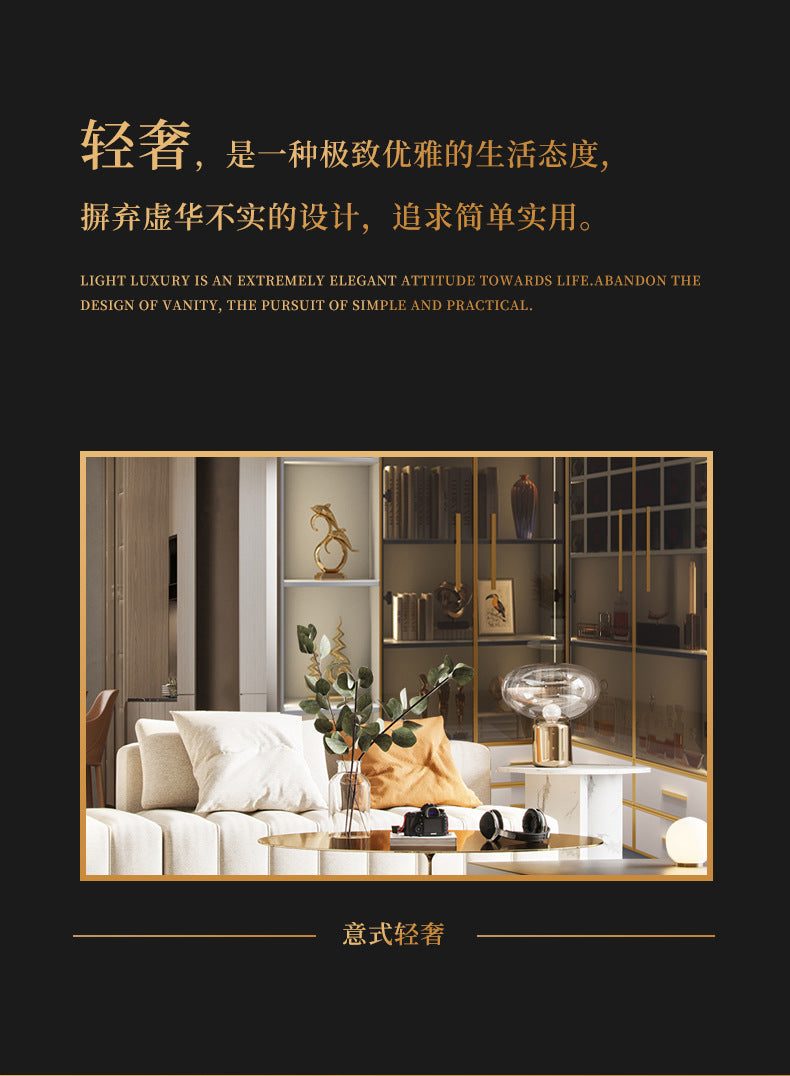 Modern Light Luxury Bookshelf Paint-Free Board Aluminum Alloy Glass Door Combination Bookshelf Wine Cabinet Simple Floor Storage Cabinet Integrated