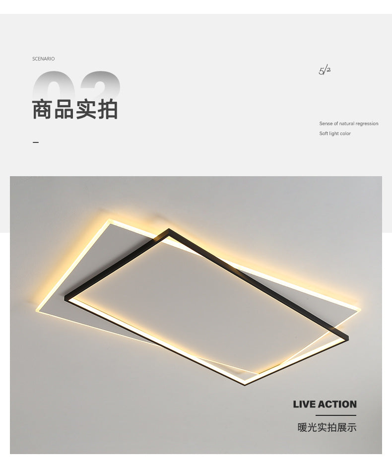 Lamp in the Living Room Modern Minimalist and Magnificent led Ceiling Light Bedroom Main Household Large Lighting Fixture Whole House Package Set