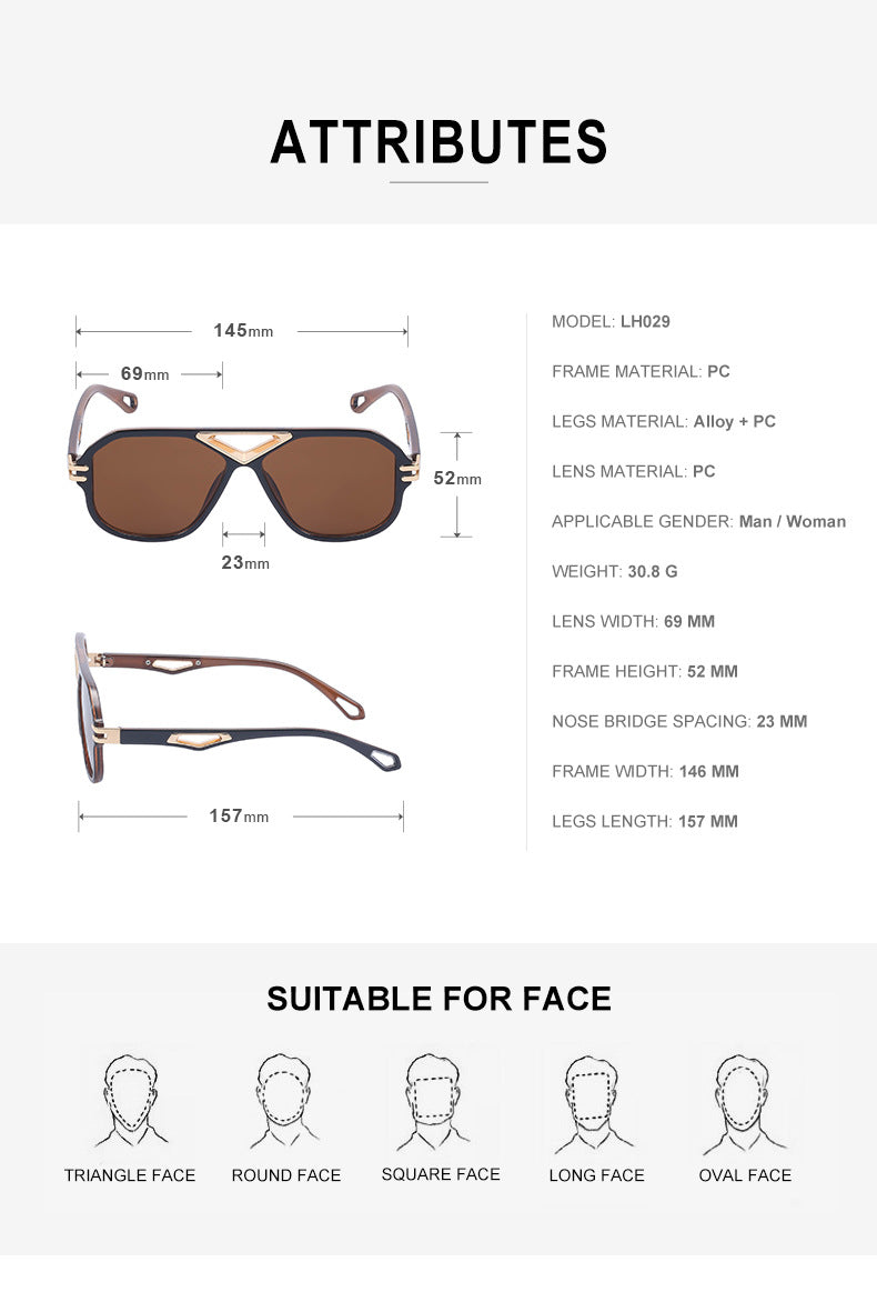 European and American Retro Steampunk Sunglasses for Men High-End Sunglasses Men's Trendy Glasses Wholesale shades