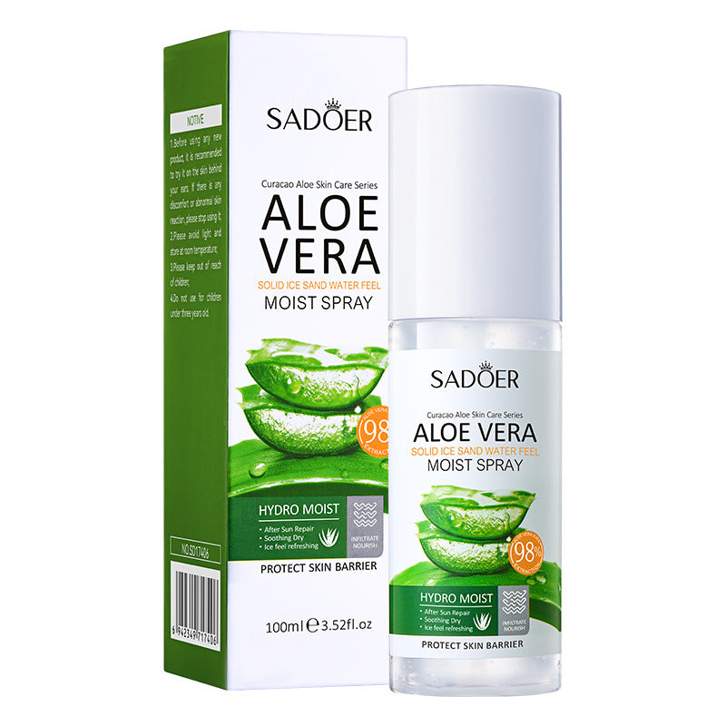 Full English Aloe Vera Skincare Set SADOER Cleansing, hydrating, moisturizing, and nourishing  foreign trade manufacturer wholesale