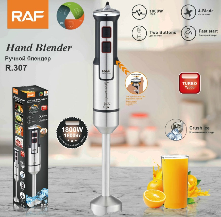 RAF EU Standard Handheld Cooking Stick Mixer Multi-Functional Household Food Cooking Auxiliary Food Baking R307