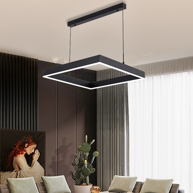 Living Room Lamp Simple and Elegant Main Lamp Modern Dining Room Lamp Home Iron Art Bedroom Lamp High-end Feel led Bar Counter Pendant Light