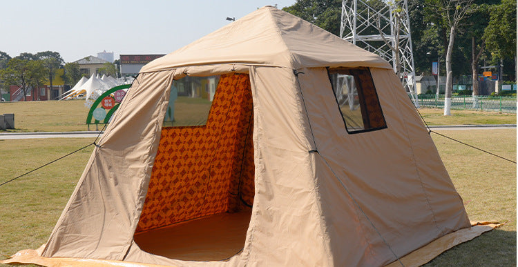 Middle East Arabian Inflatable Tent Outdoor No Setup Needed for Hiking Saudi Print3*3M Camping