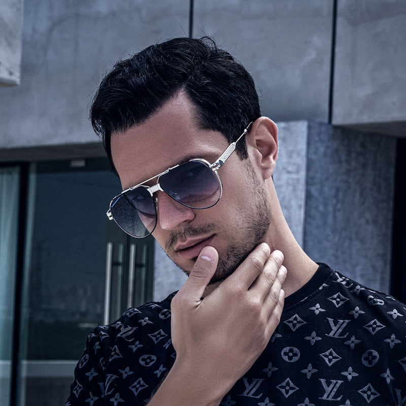 Double Bridge Toad Glasses Men's European and American Fashion Punk Style Sunglasses Outdoor Sports Sun Protection Glasses sunglasses