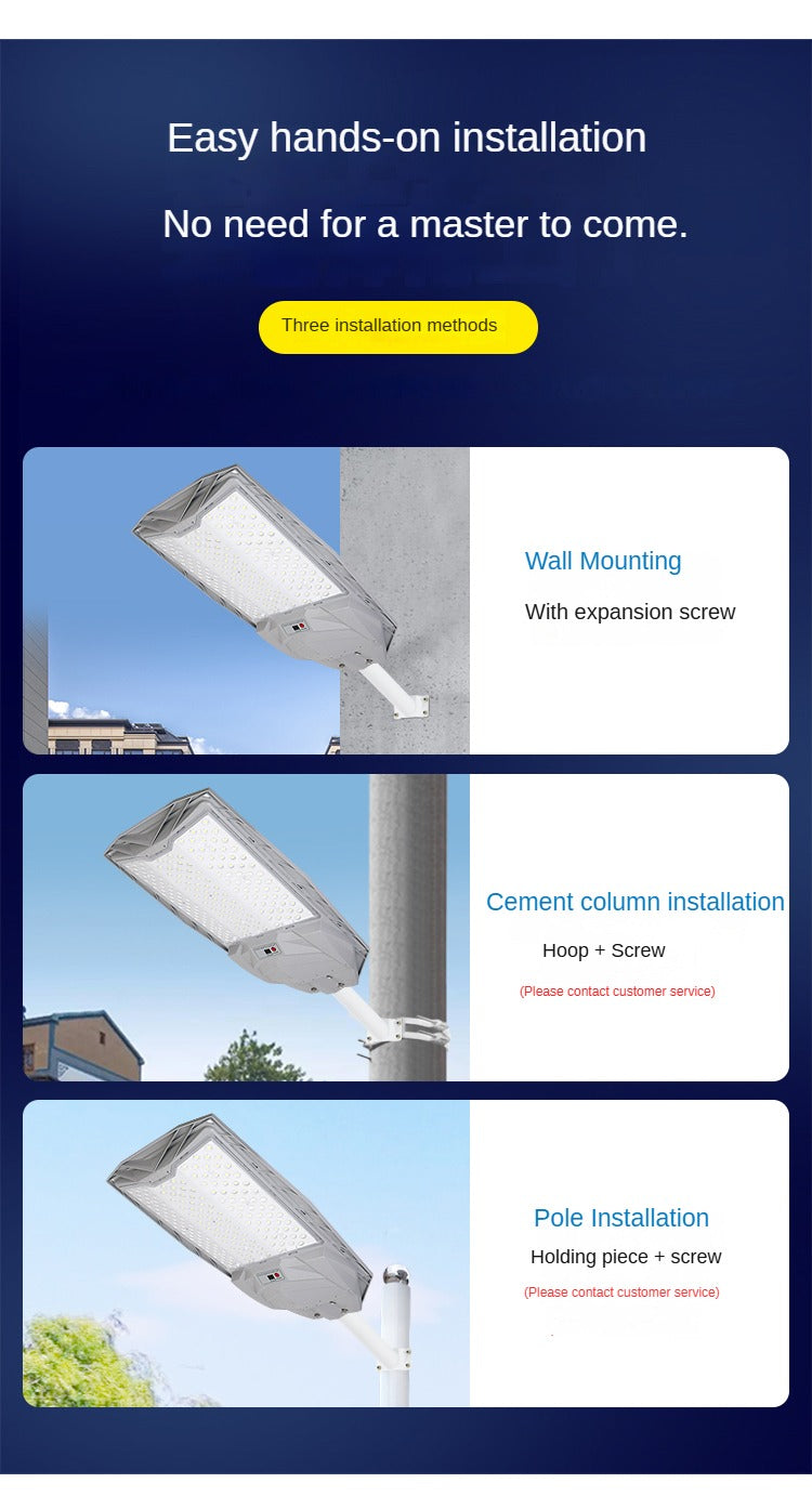 Ip65 Outdoor Waterproof High-Brightness Intelligent Integrated Solar Street Light