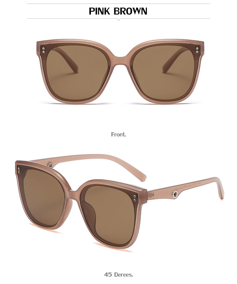 gm Same Style Korean Fashion TR90Polarized Sunglasses for Men and Women Anti-glare Square Frame Sunglasses Wholesale