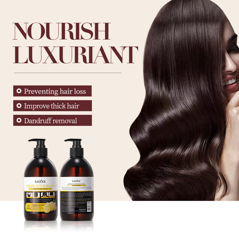 Full English Ginger Anti-Hair Loss Shampoo500ml SADOER Plant Shampoo  Wholesale