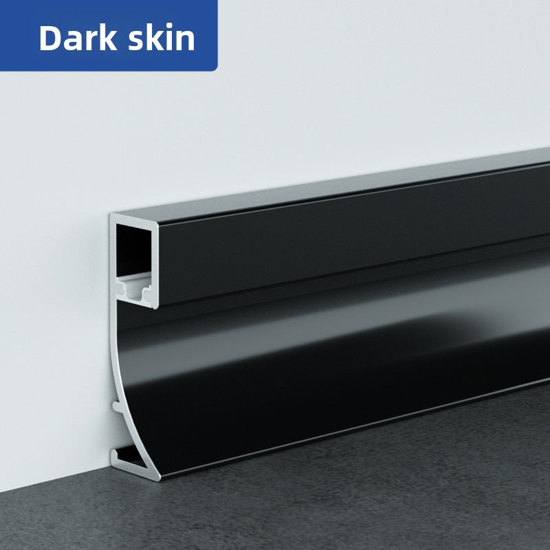 Aluminum alloy luminous baseboard, embedded luminous baseboard LED Aluminum alloy skirting board with light strip