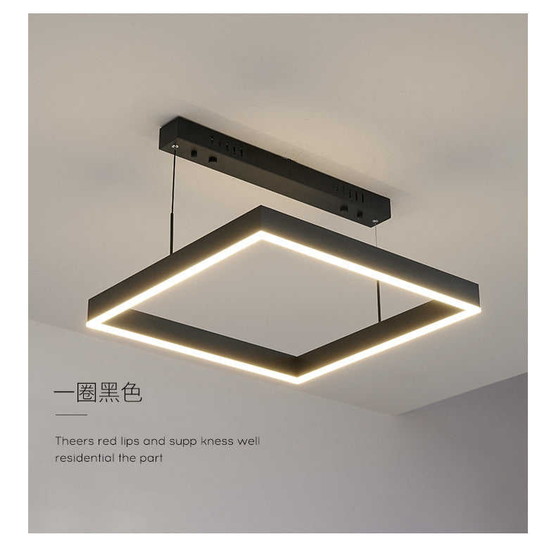 Living Room Lamp Simple and Elegant Main Lamp Modern Dining Room Lamp Home Iron Art Bedroom Lamp High-end Feel led Bar Counter Pendant Light