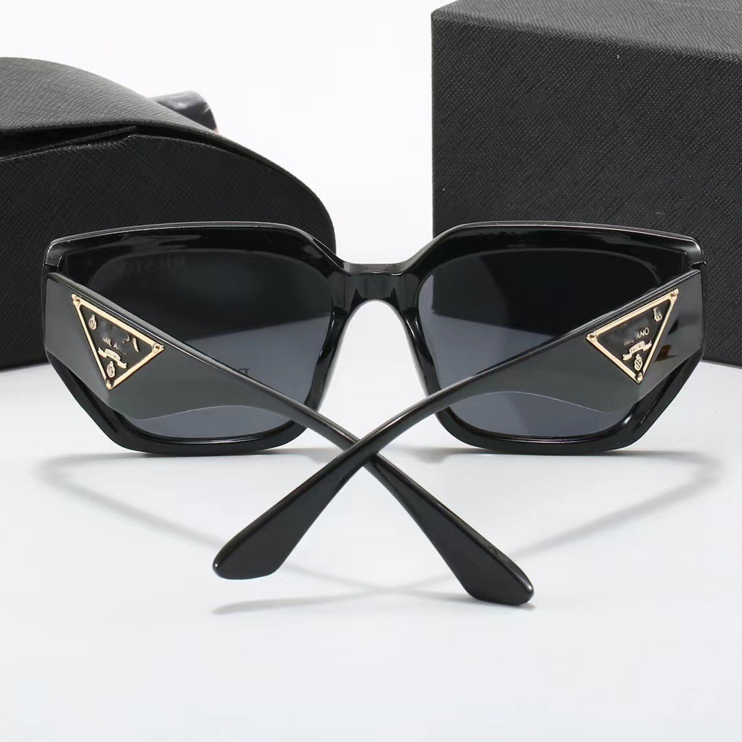 Fashionable European and American Style p Home casual UV protection sunglasses oval large frame glasses popular sunglasses