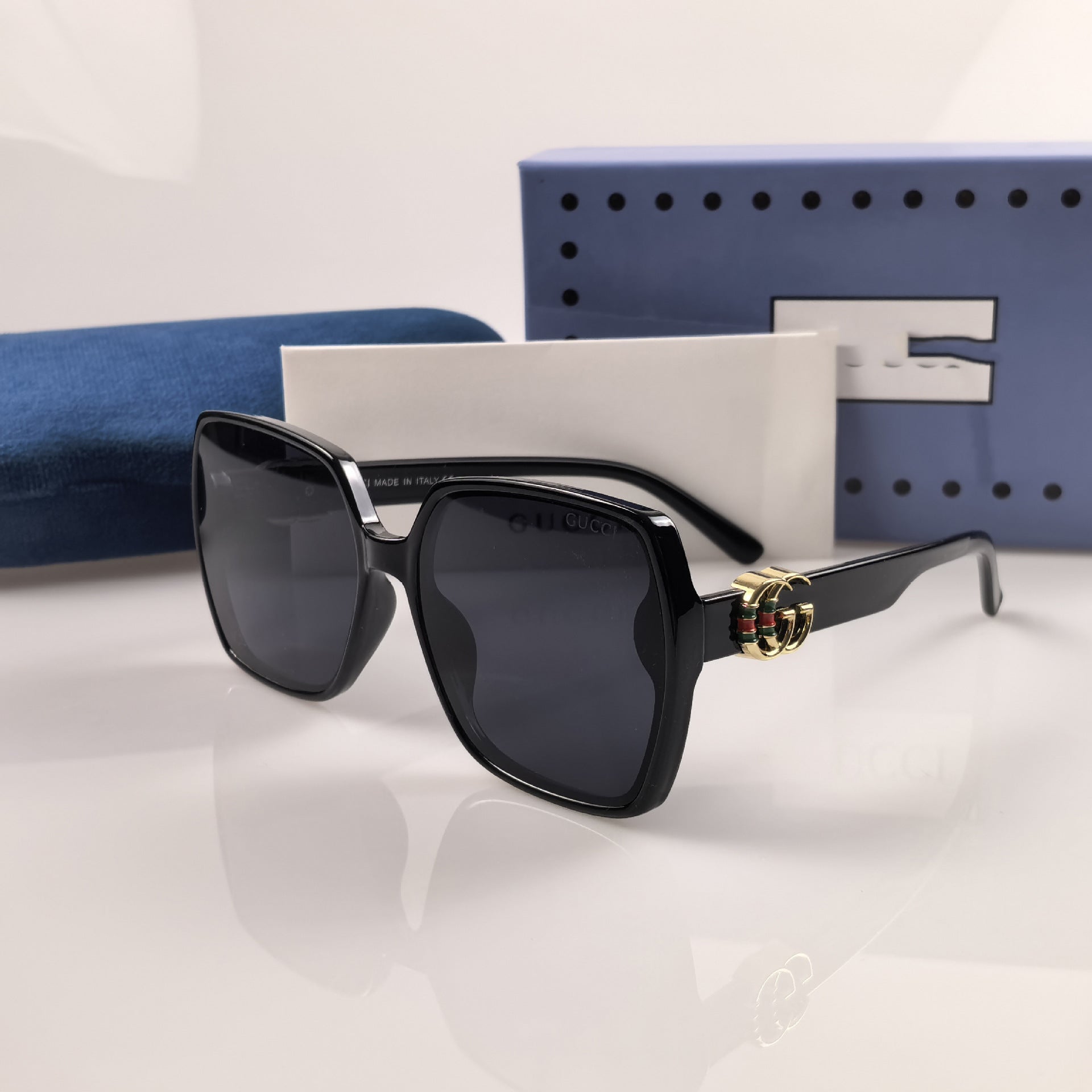 G New European and American Style Women's Fashion Personality Large Frame Square Retro Glasses Trend GG2758