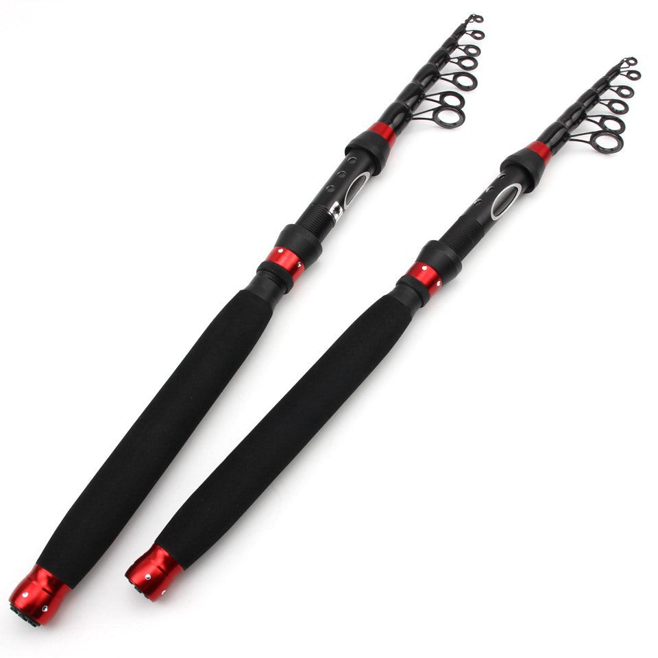 Ultra Short Ultra Light Retractable Lure Rod Small Sea Rod Rock Fishing Boat Fishing Rod Extended Handle European and American Fishing Gear