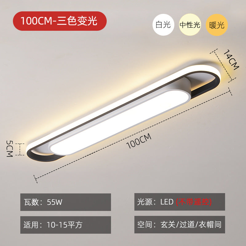 Simple and Modern led Ceiling Light Strip Shape Lamp for Training Room Classroom Gym Car Beauty Lighting Fixture