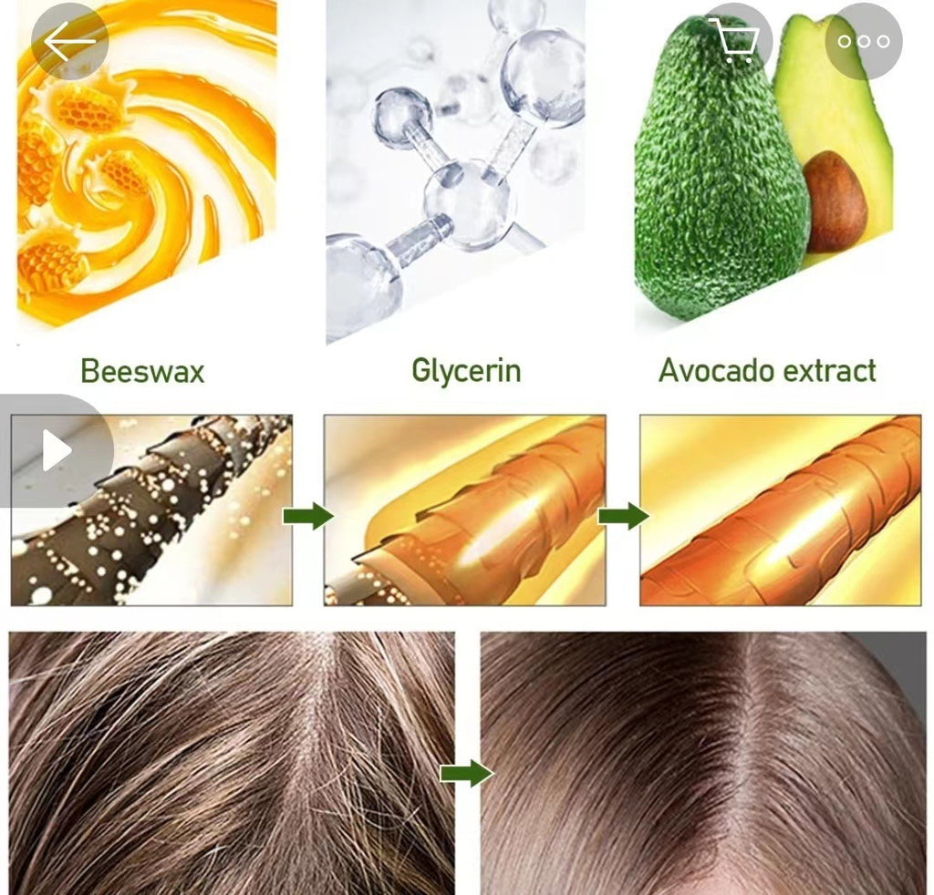 sleek stick Hair wax stick15g Cross-Border Wig Care Moisturizing Styling Anti-Frizz Magic Broken Hair Finishing Cream