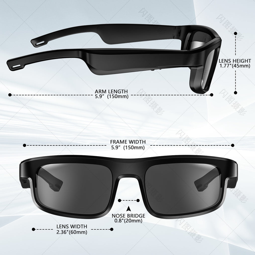 M8PRO Bluetooth smart glasses for driving hands-free calls multifunctional outdoor cycling windproof goggles