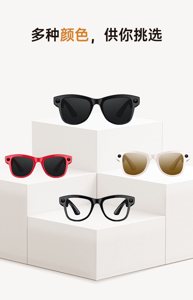 M02Smart Glasses80010000 Pixel Camera with Charging Case and Image Stabilization for Video Recording Ai Real-Time Translation32GB Memory