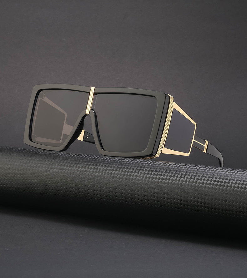 New Steampunk Style Sun Protection Sunglasses for Women, Full Coverage, Men's Trendy European and American Wholesale