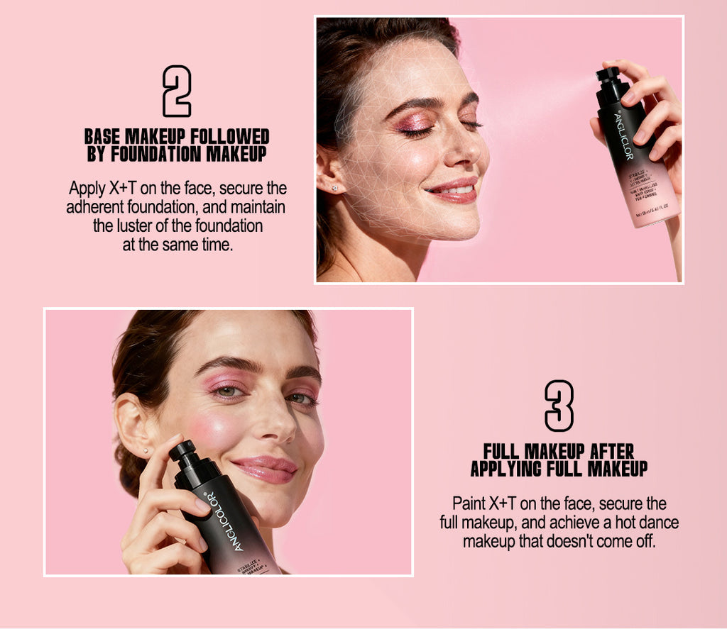 New Setting Spray Oil Control Waterproof Sweatproof Micron Spray Quick Film Formation Non-Cakey Quick Setting