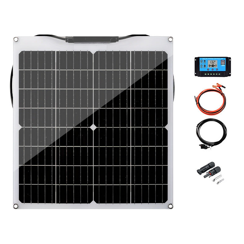 Hot Selling 40w18v Flexible Solar Panel Photovoltaic Power Generation Set Household Energy Storage Matching Portable Durable