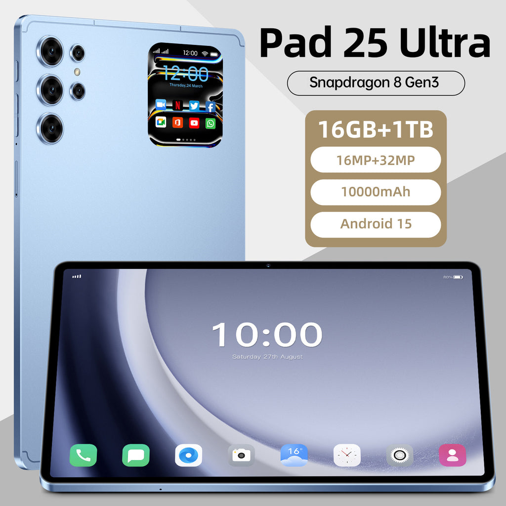 Hot Sale Pad 25 Ultra Android Tablet16+1TB Large Screen Eye Protection Computer Manufacturer Wholesale