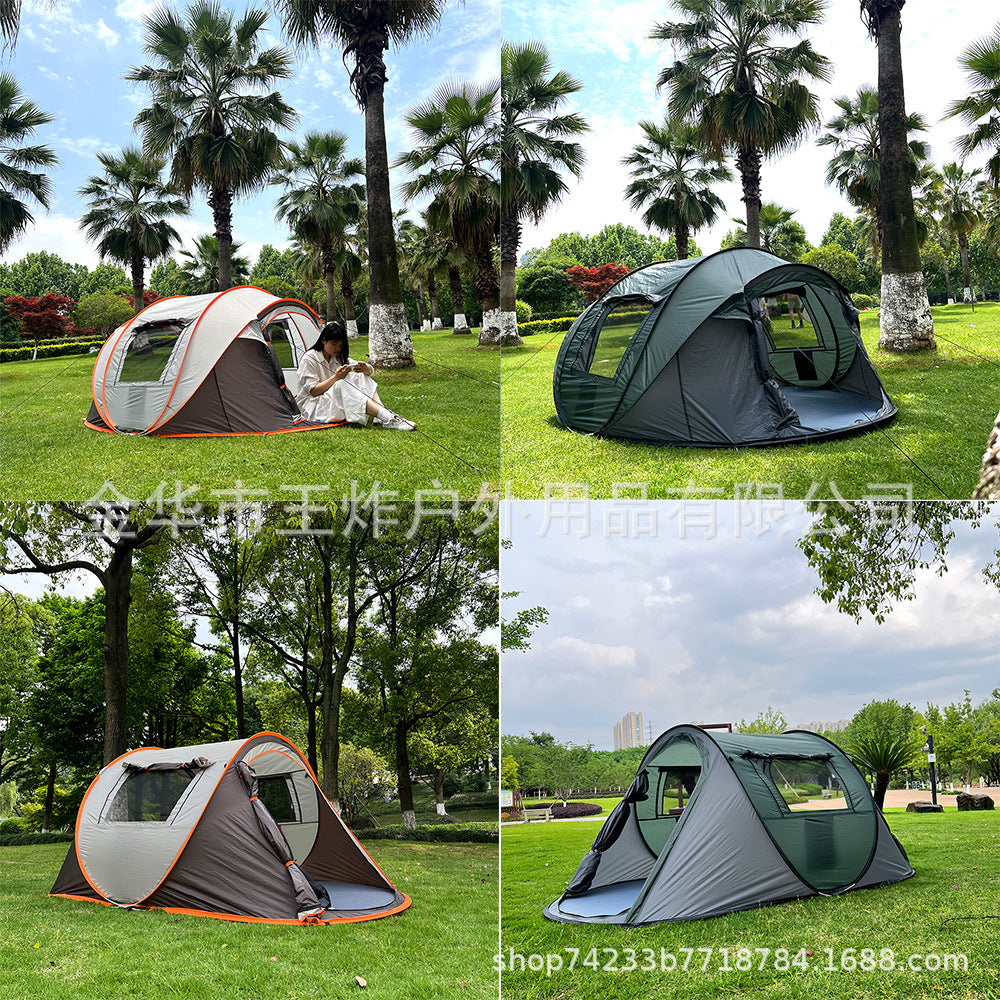 Hot-Selling Fully Automatic Hand-Pull Quick-Open Tent Travel Tent Camping Windproof Rainproof Sunproof Tent
