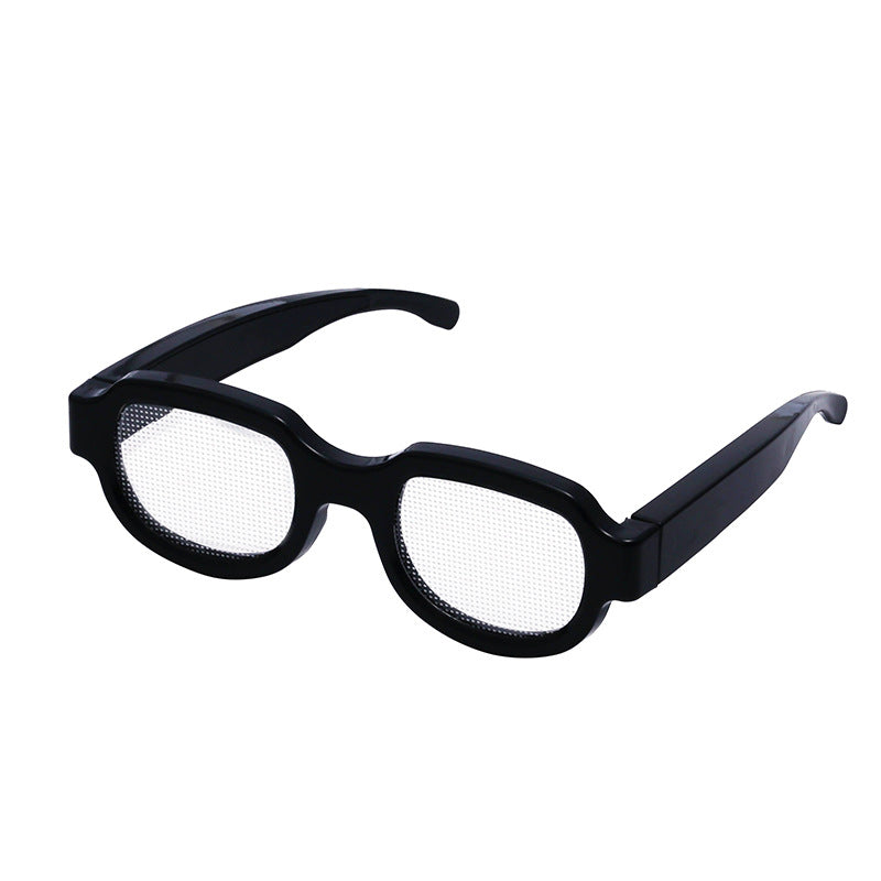 New LED Glowing Red Eye Glasses Same Style Glowing Glasses Personality Funny Party Performance Flashing Props