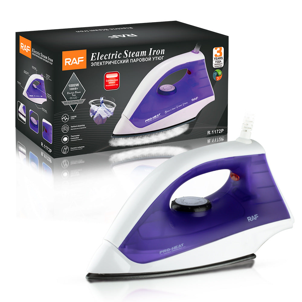 RAF EU Standard Handheld Electric Iron Household Small Portable Iron Handheld Ironing Machine Dry Iron 1172
