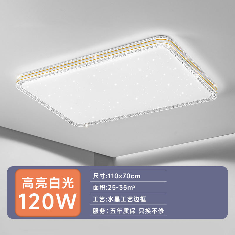 led Ceiling Lamp Master Bedroom Lamp Simple Modern Living Room Lamp Round Room Study Romantic Starry Sky Light Fixture