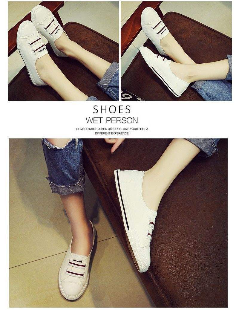 Shallow Canvas Shoes for Women Slip-On Shoes Women's Shoes Slip-On Flat Casual Korean Style Soft Sole Thin Non-Slip Cloth Shoes