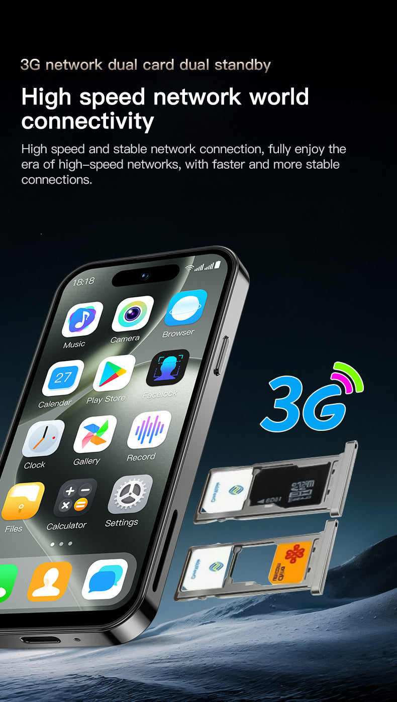 3G Smart Mini Phone M16 pro New4Small screen dual SIM phone for students Android smartphone