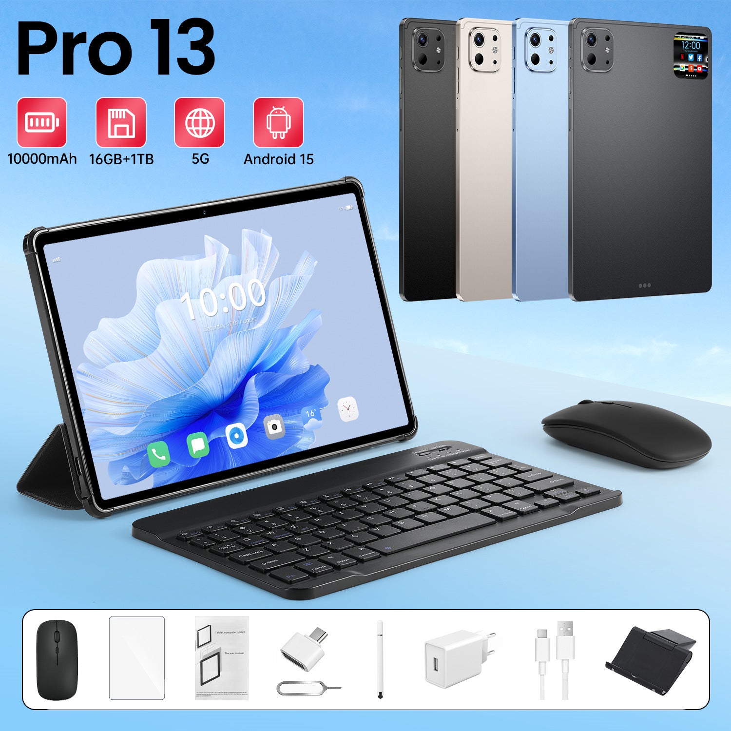 New Hot-Selling Tablet Computers10.1Inch Pro 13 Android16+1TB HD Screen Wholesale Southeast Asia