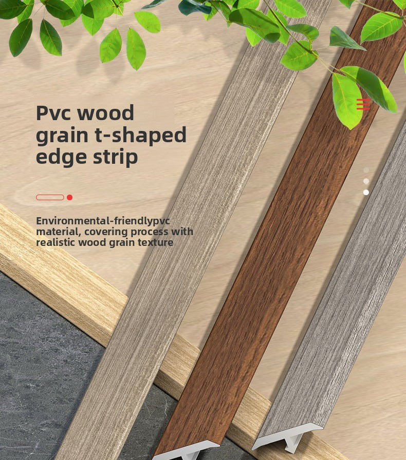 PVC Edge trim T Wooden floor trim strip, wooden threshold edge trim, tile joint decorative strip, doorway stone edge trim strip