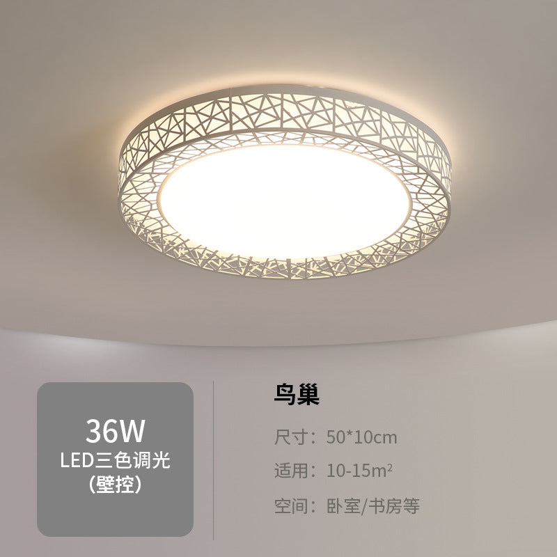 Lamp in the living room LED Ceiling Lamp2025Round Full Spectrum Bedroom Living Room Dining Room Lighting Bird's Nest Lamp Corridor