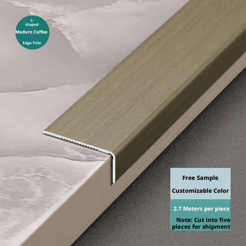 Modern Coffee edge trim showcasing customizable color and sleek design for seamless finishes.