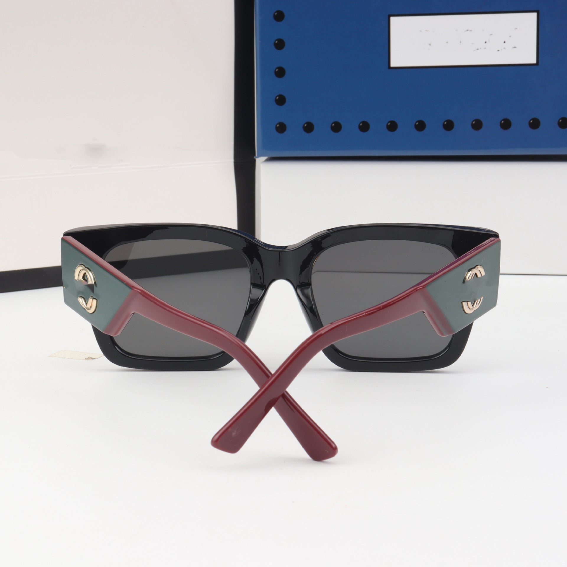 Little Red Book New G Home Sunglasses for Men and Women, Anti-UV, Round Face, Large Frame, Slimming, Driving, Sunshade Sunglasses