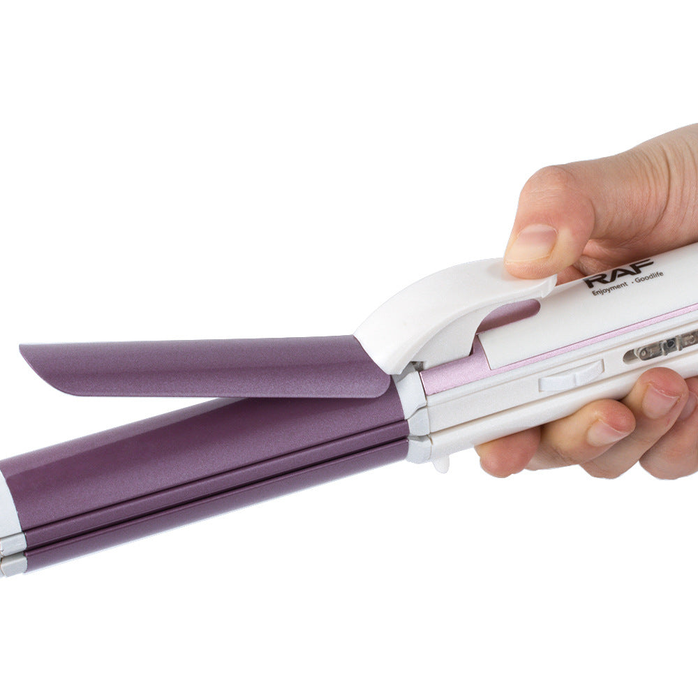 RAF EU Standard Straightening and Heating Hair Iron Portable Curling Iron Dormitory Home Fluffy Multi-Functional Curling Iron