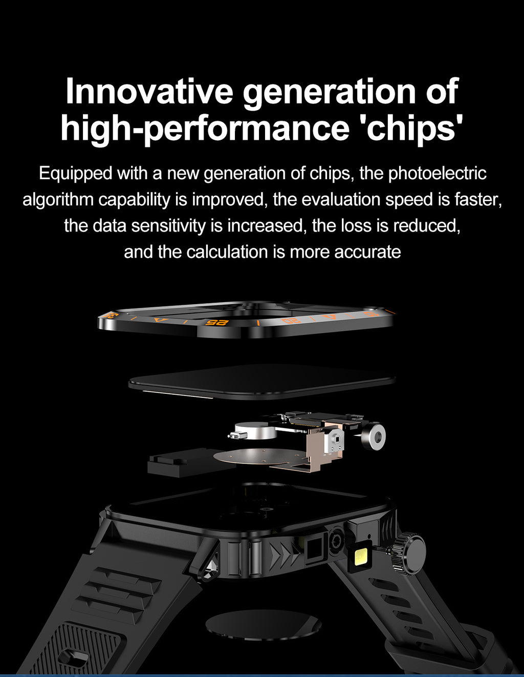 ZW59Smart Watch Bluetooth Call True Heart Rate Step Sleep Monitoring Blood Pressure Message Reminder Flashlight Sports