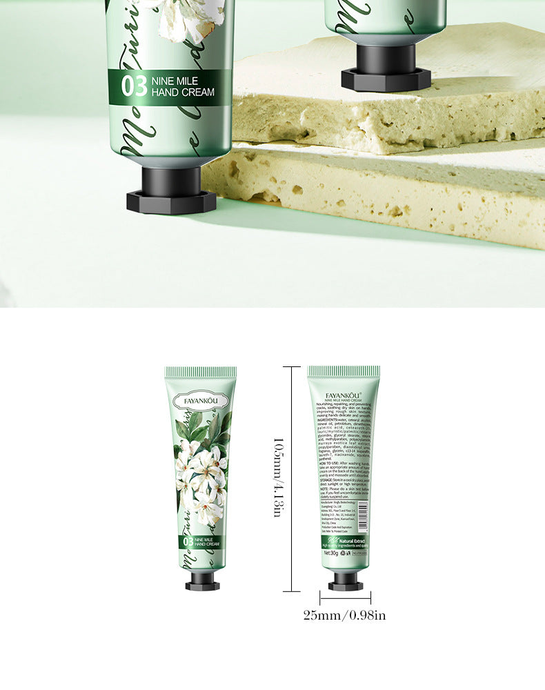 Full English Plant and Fruit Hand Cream FAYANKOU Moisturizing Autumn and Winter Anti-Dry Crack Hand Cream  Foreign Trade Wholesale