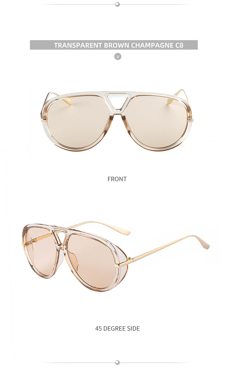 2025New Style Toad Sunglasses for Women, European and American High-End Retro Punk Style Sunscreen Sunglasses for Men, Trendy Eyewear shades
