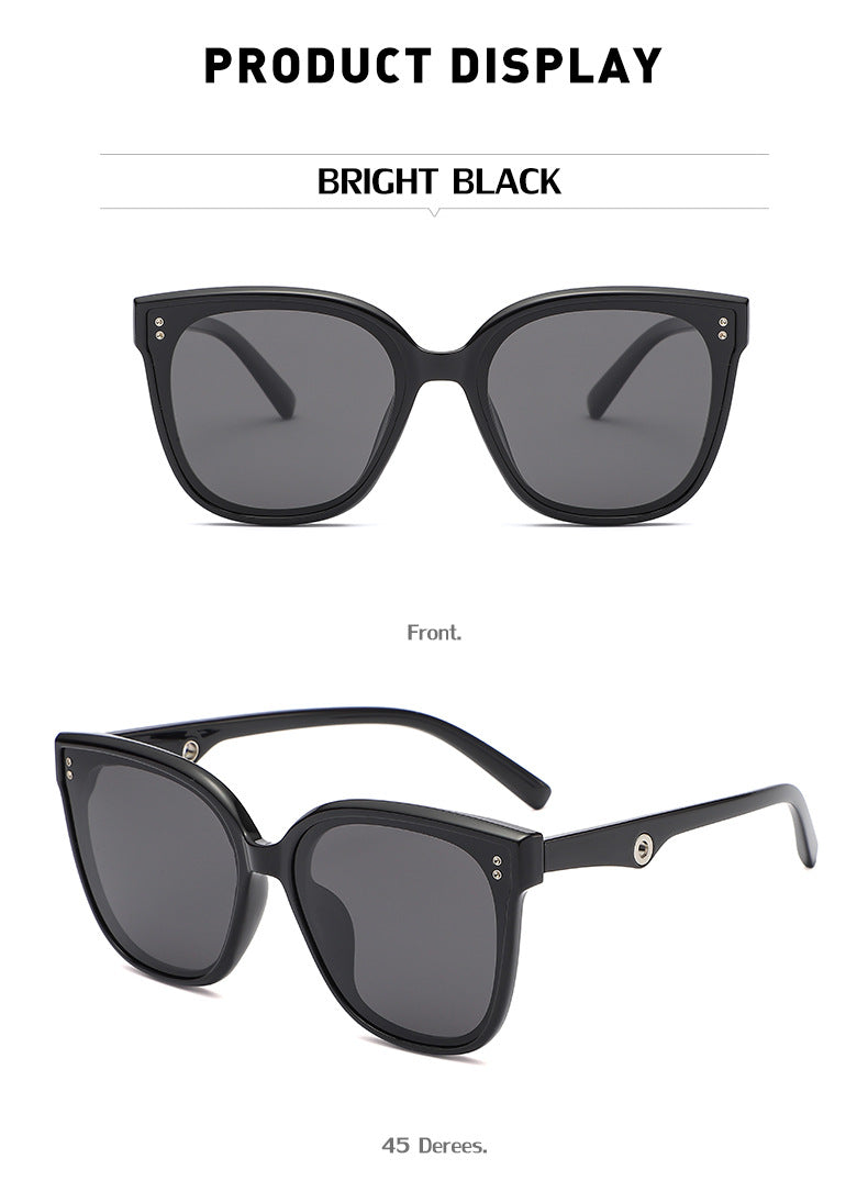 gm Same Style Korean Fashion TR90Polarized Sunglasses for Men and Women Anti-glare Square Frame Sunglasses Wholesale