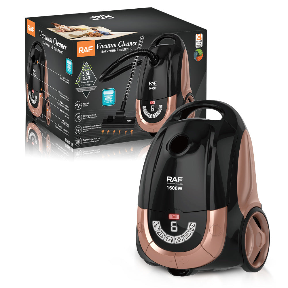 RAF EU Standard Intelligent Display Powerful Household Vacuum Cleaner Horizontal Portable Vacuum Cleaner R.8681