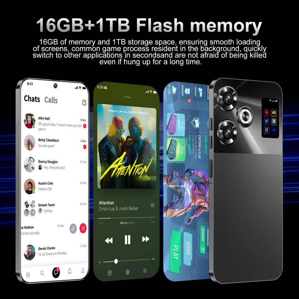 AliExpress TK Popular S25Ultra Android7.3inch smartphone16+1T Brand new, unopened factory