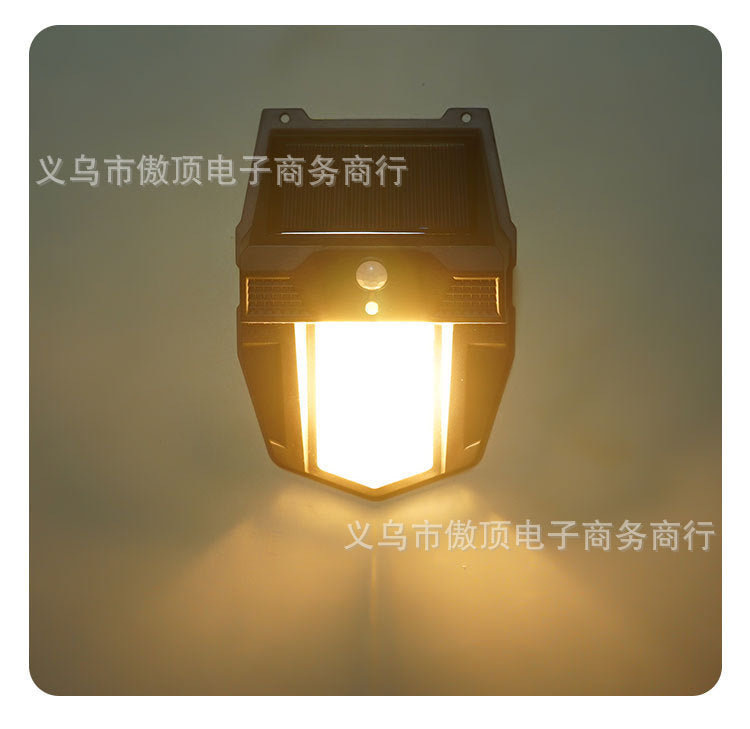 New Solar Light Outdoor Garden Light Human Body Sensing Tungsten Wall Light Garden Villa Street Light Waterproof